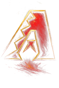 Arizona Diamondbacks Halftone (black backround)