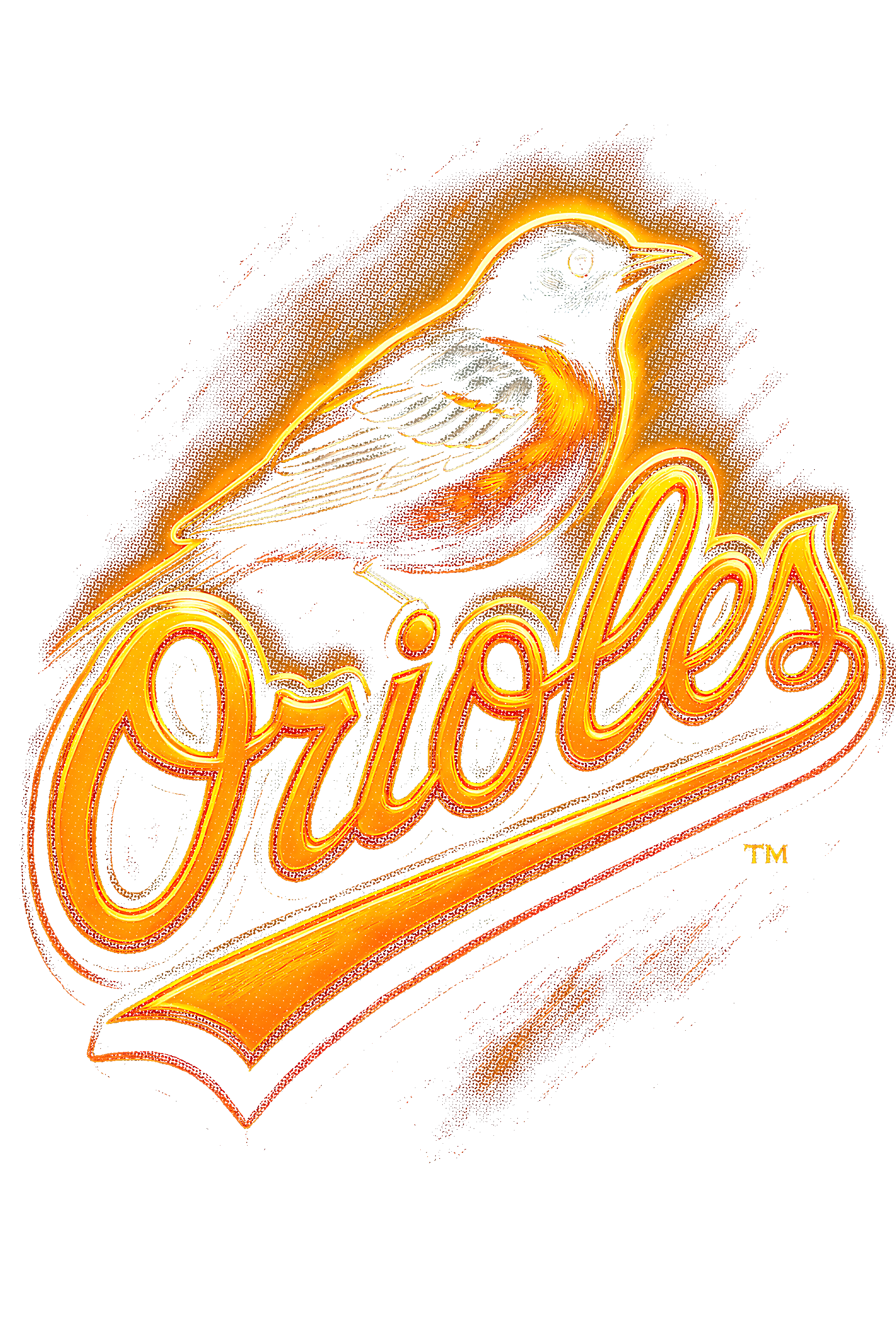 Orioles Halftone (black backround)