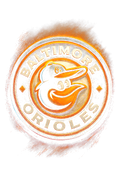 Baltimore Orioles Halftone (black backround)