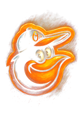 Baseball Halftone (black backround)