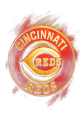 Cincinnati Reds Halftone (black backround)