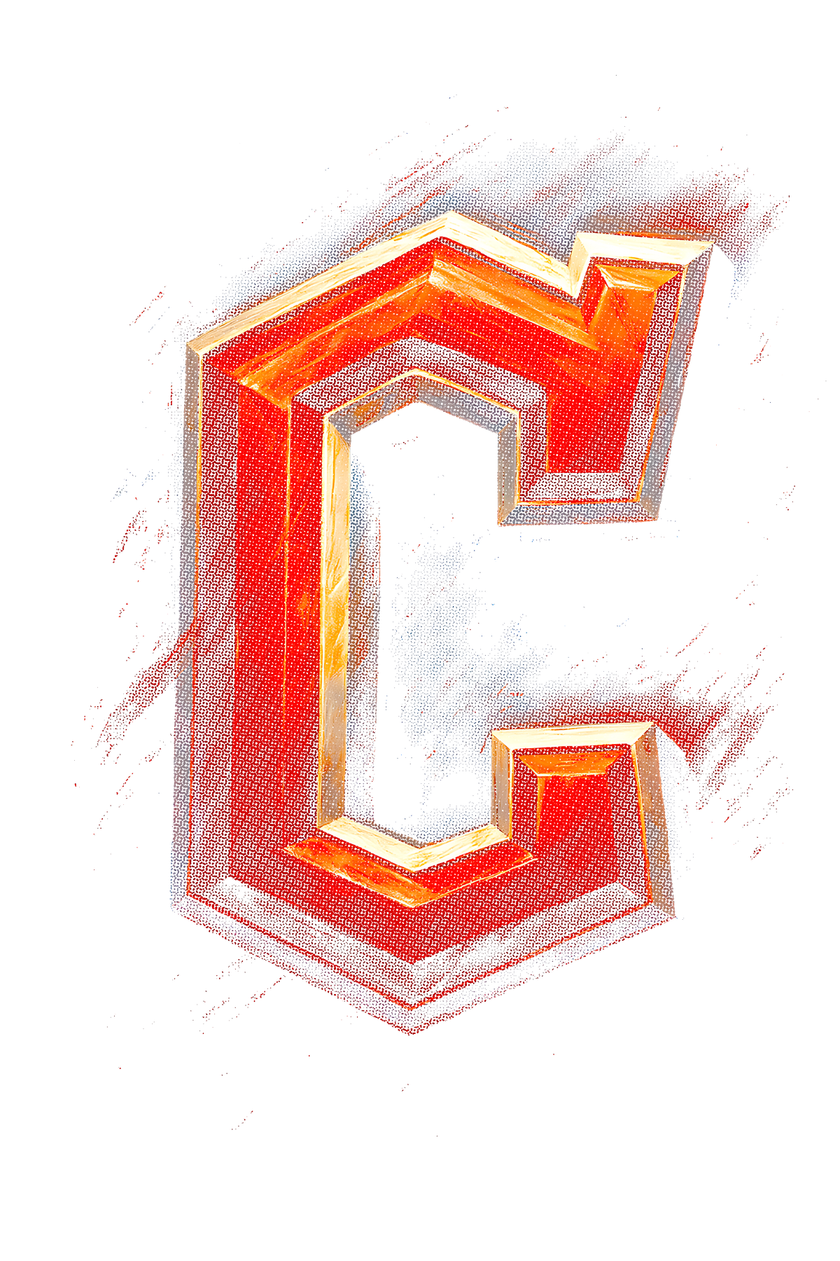 C Halftone (black backround)
