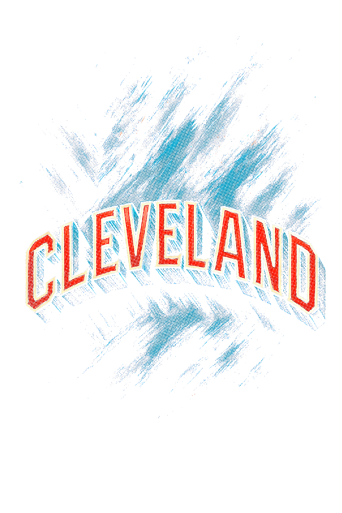 Cleveland Halftone (black backround)