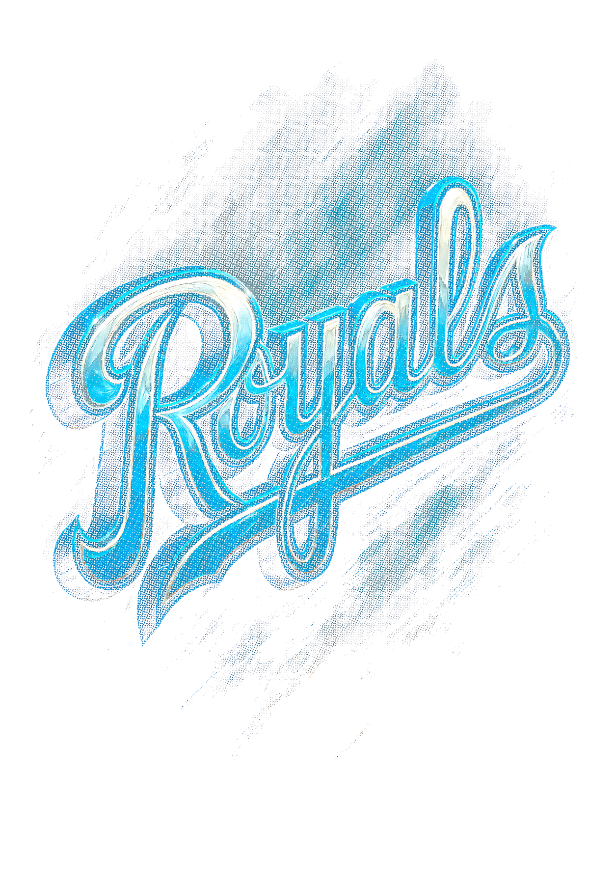 Royals Halftone (black backround)