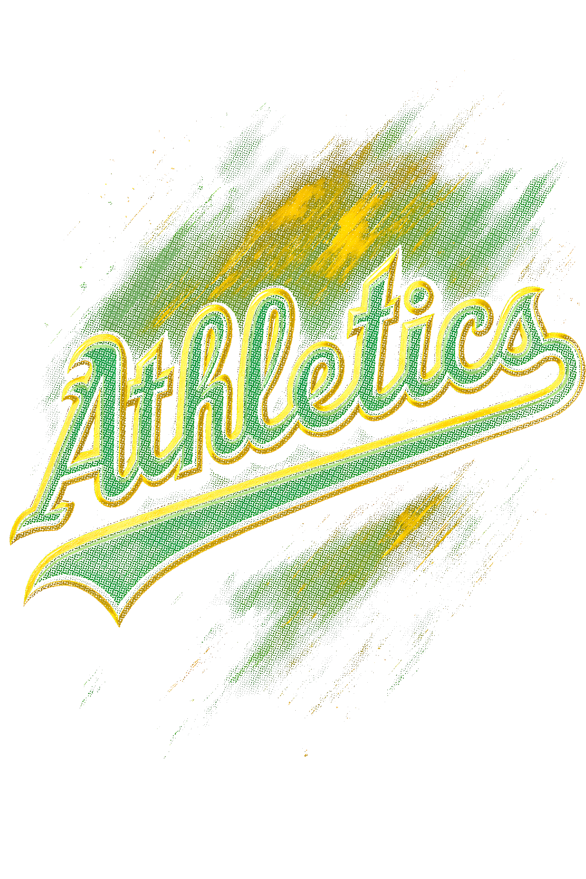 Athletics Halftone (black backround)