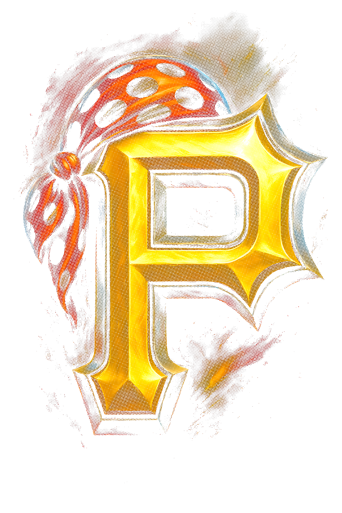 P Halftone (black backround)
