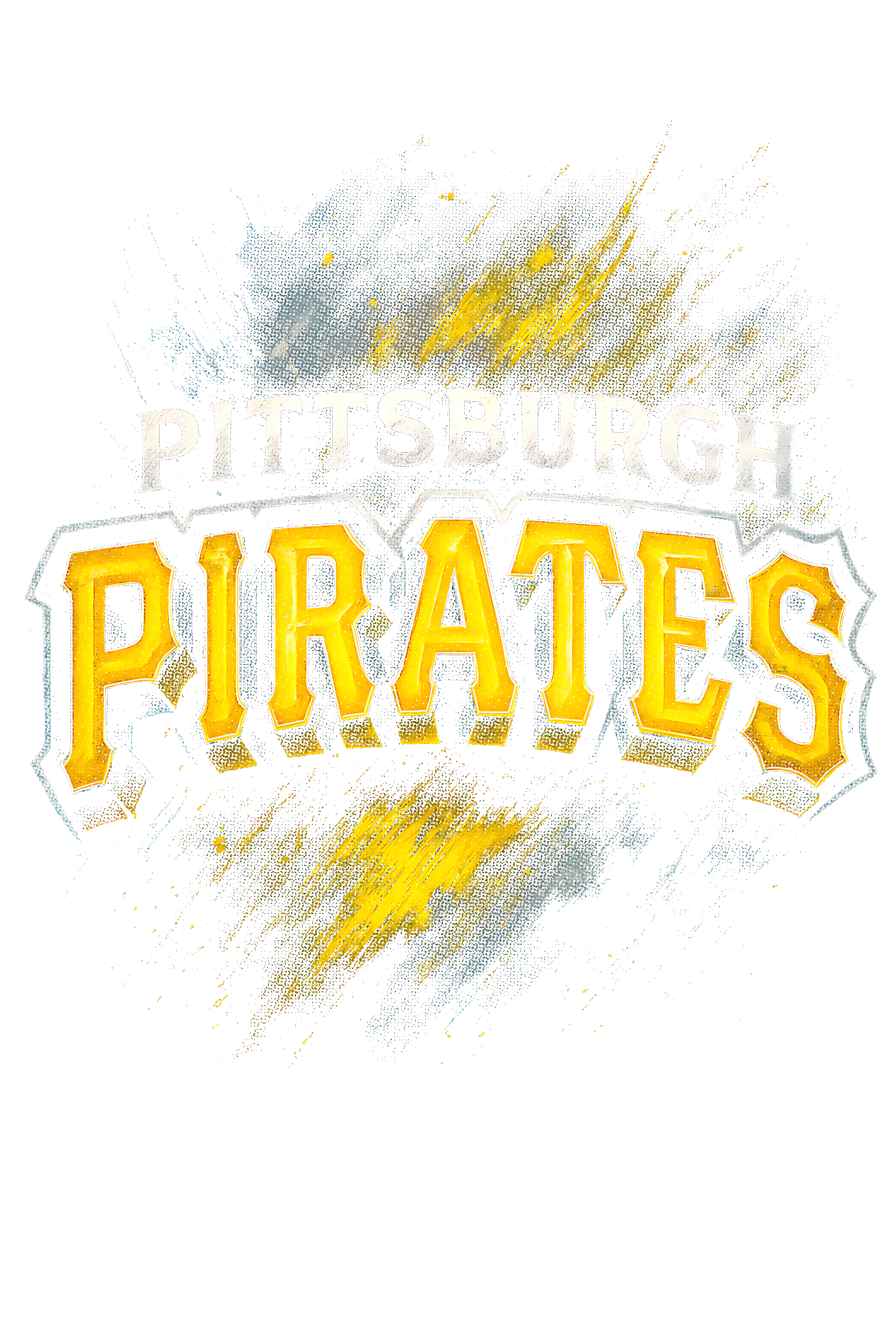 Pittsburg Pirates Halftone (black backround)