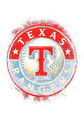 Texas Rangers Halftone (black backround)