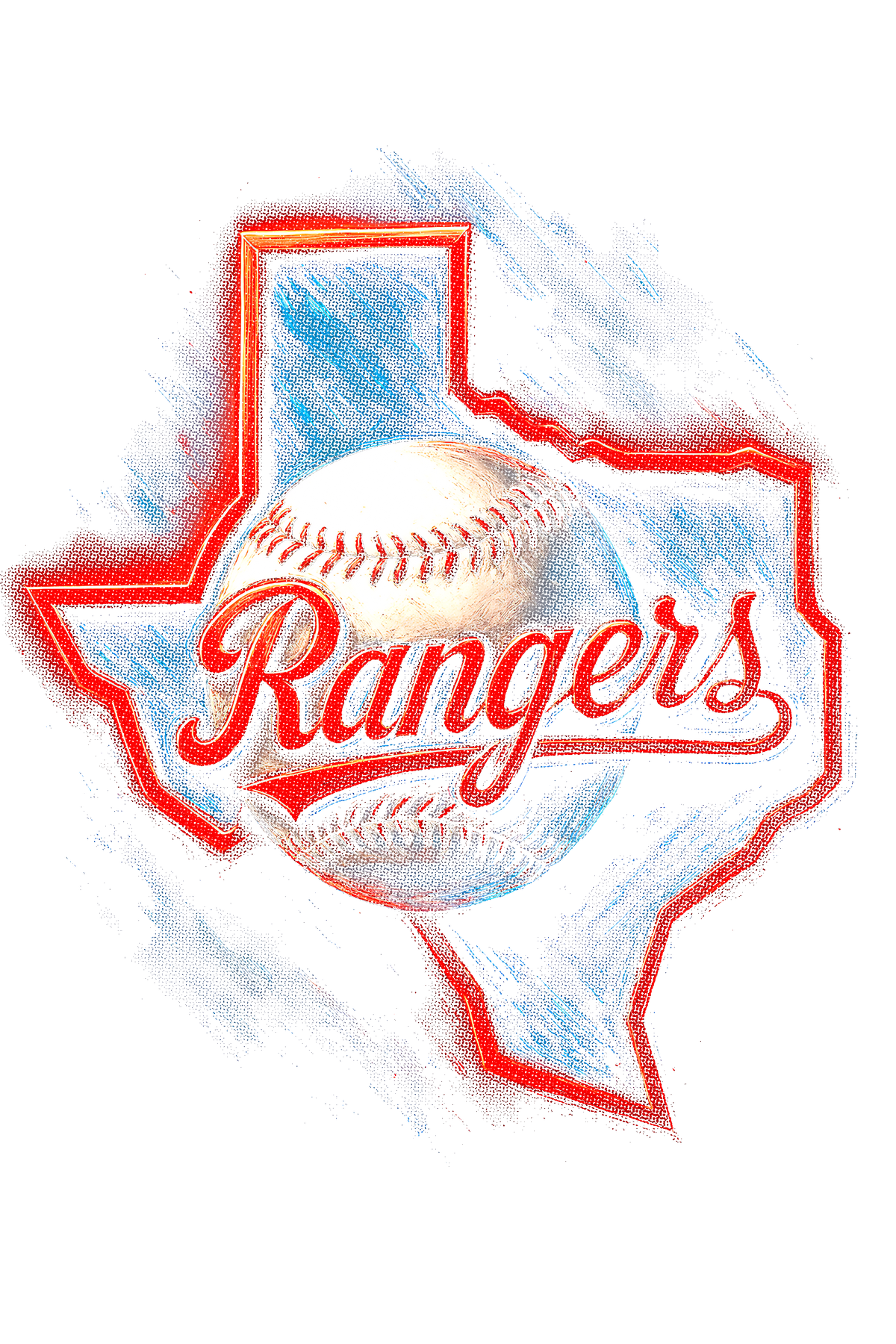 Rangers Halftone (black backround)