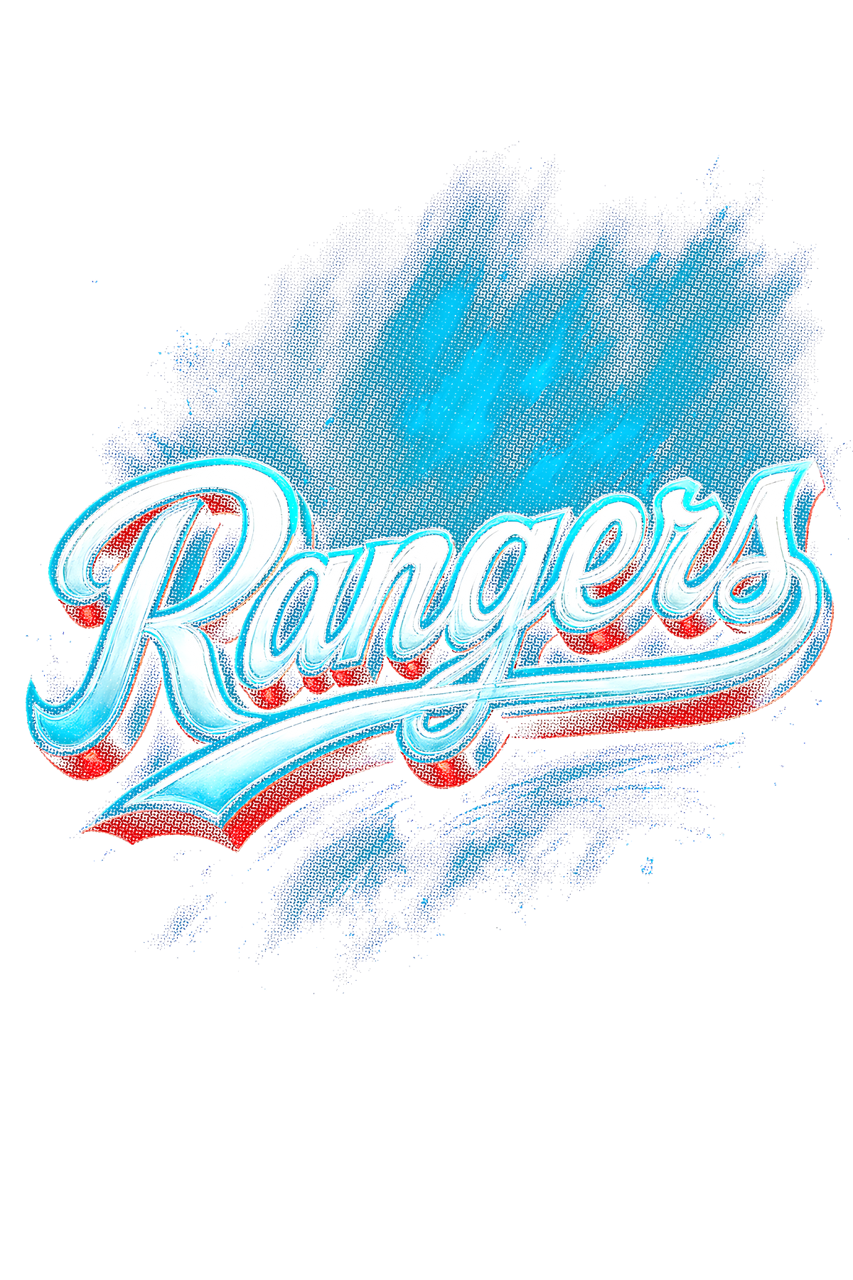 Rangers Halftone (black backround)