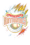 Washington Nationals Halftone (black backround)