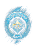 Tampa Bay Rays Halftone (black backround)
