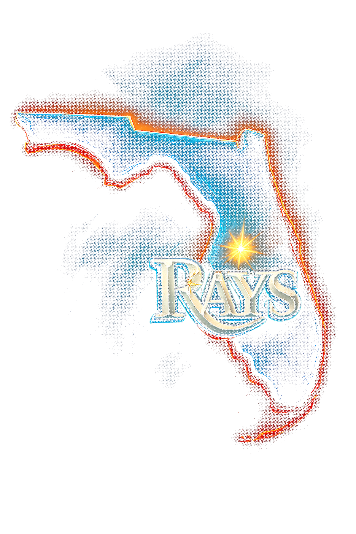 Rays Halftone (black backround)