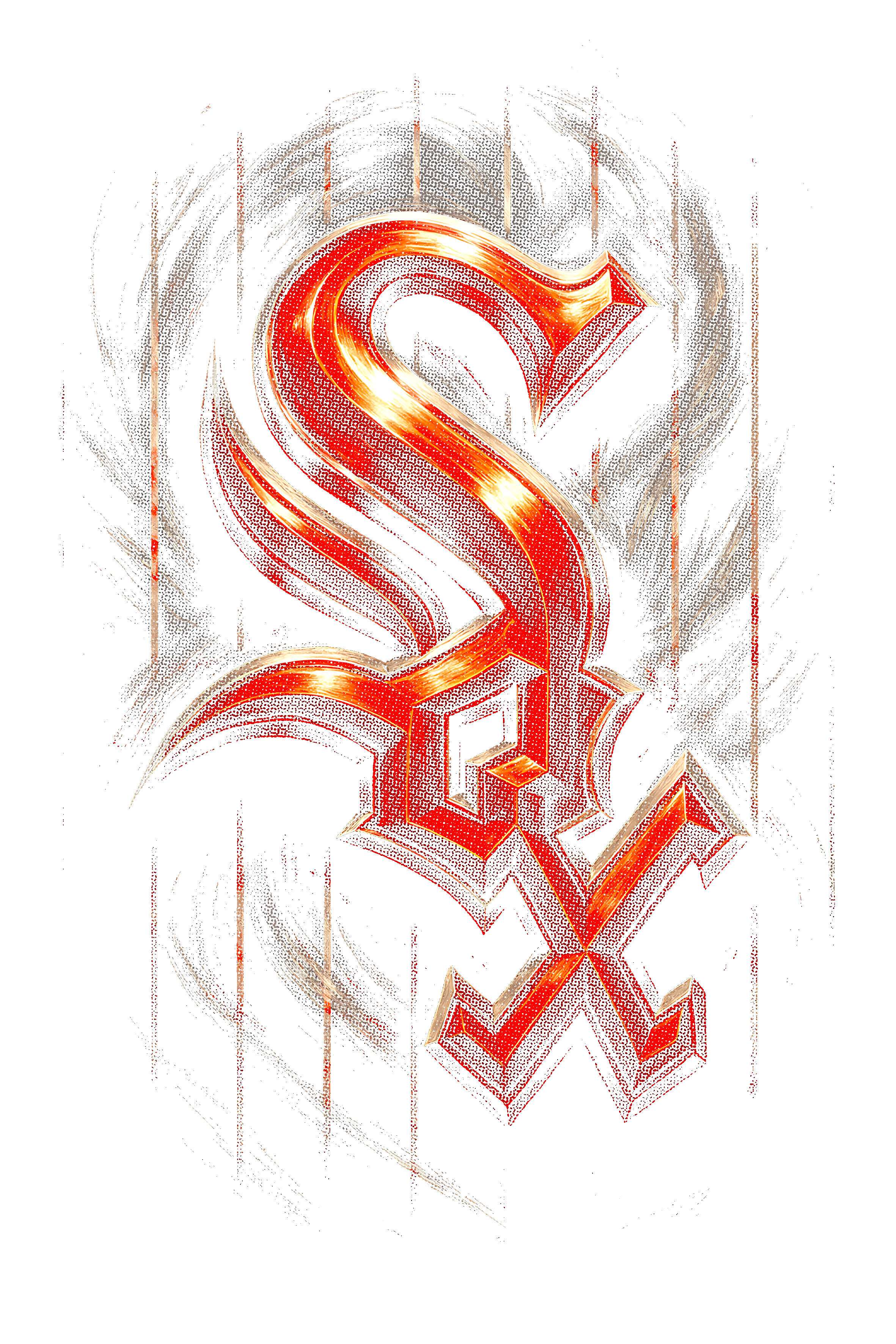 Red Sox Halftone (black backround)
