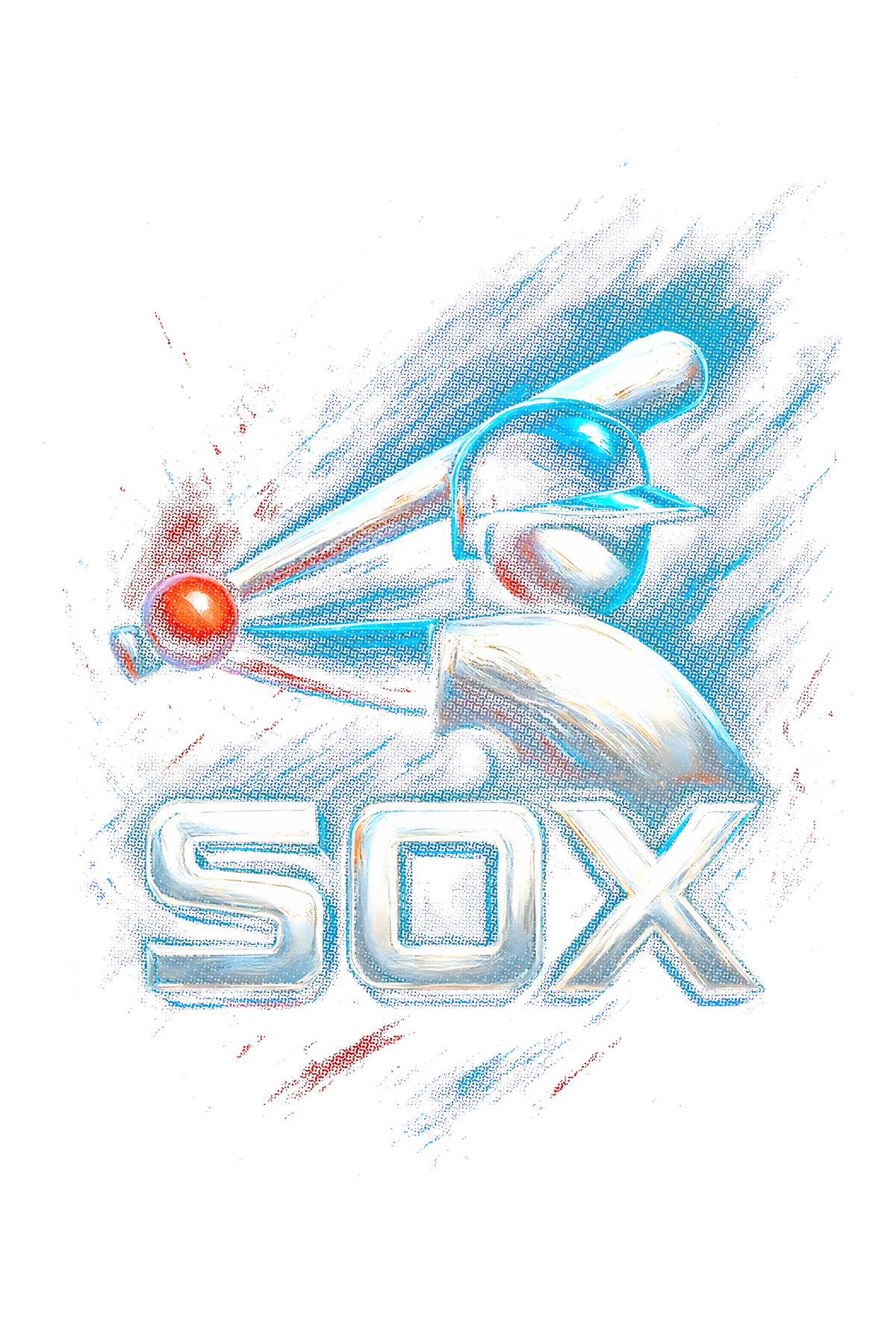 Sox Halftone (black backround)