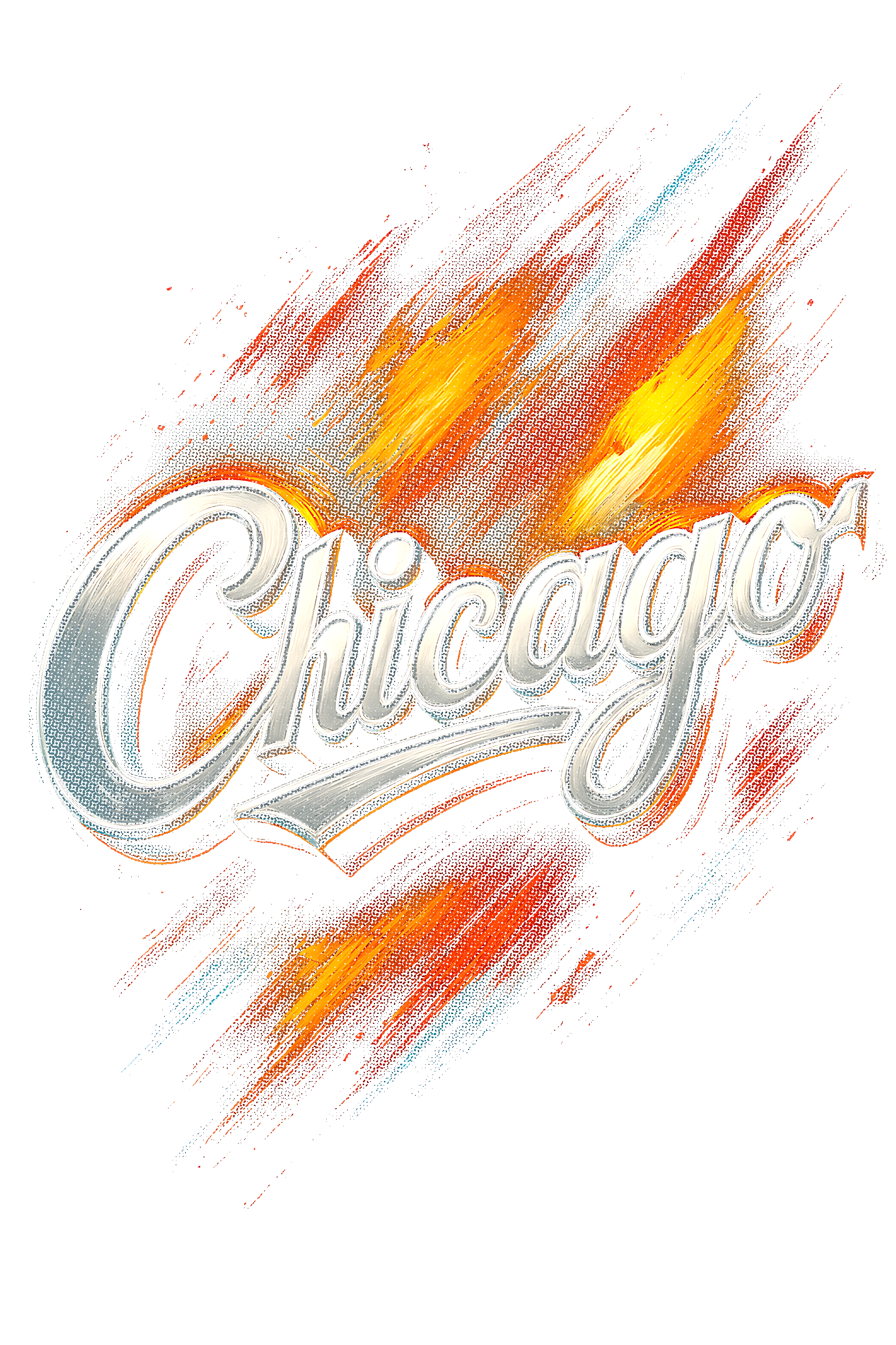 Chicago Halftone (black backround)