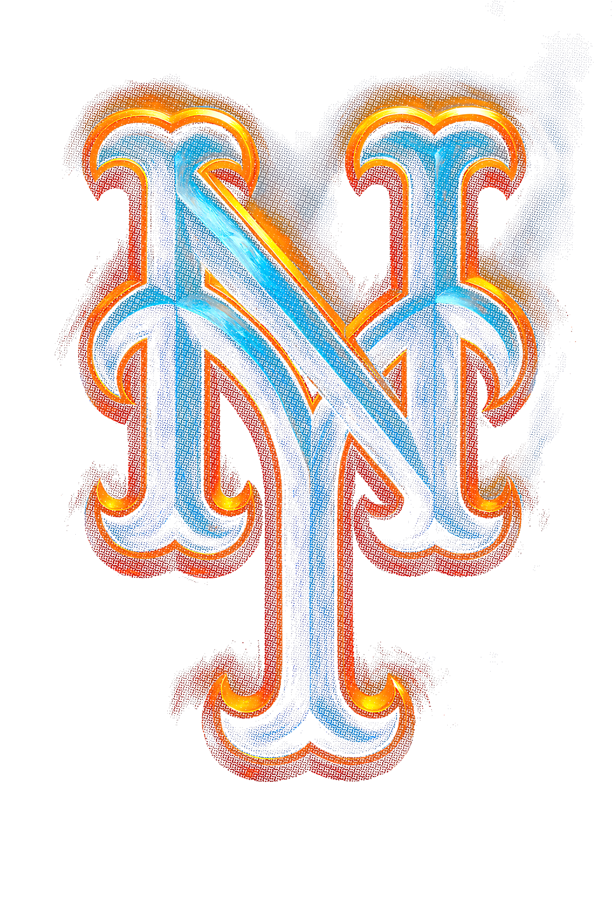 NY Halftone (black backround)