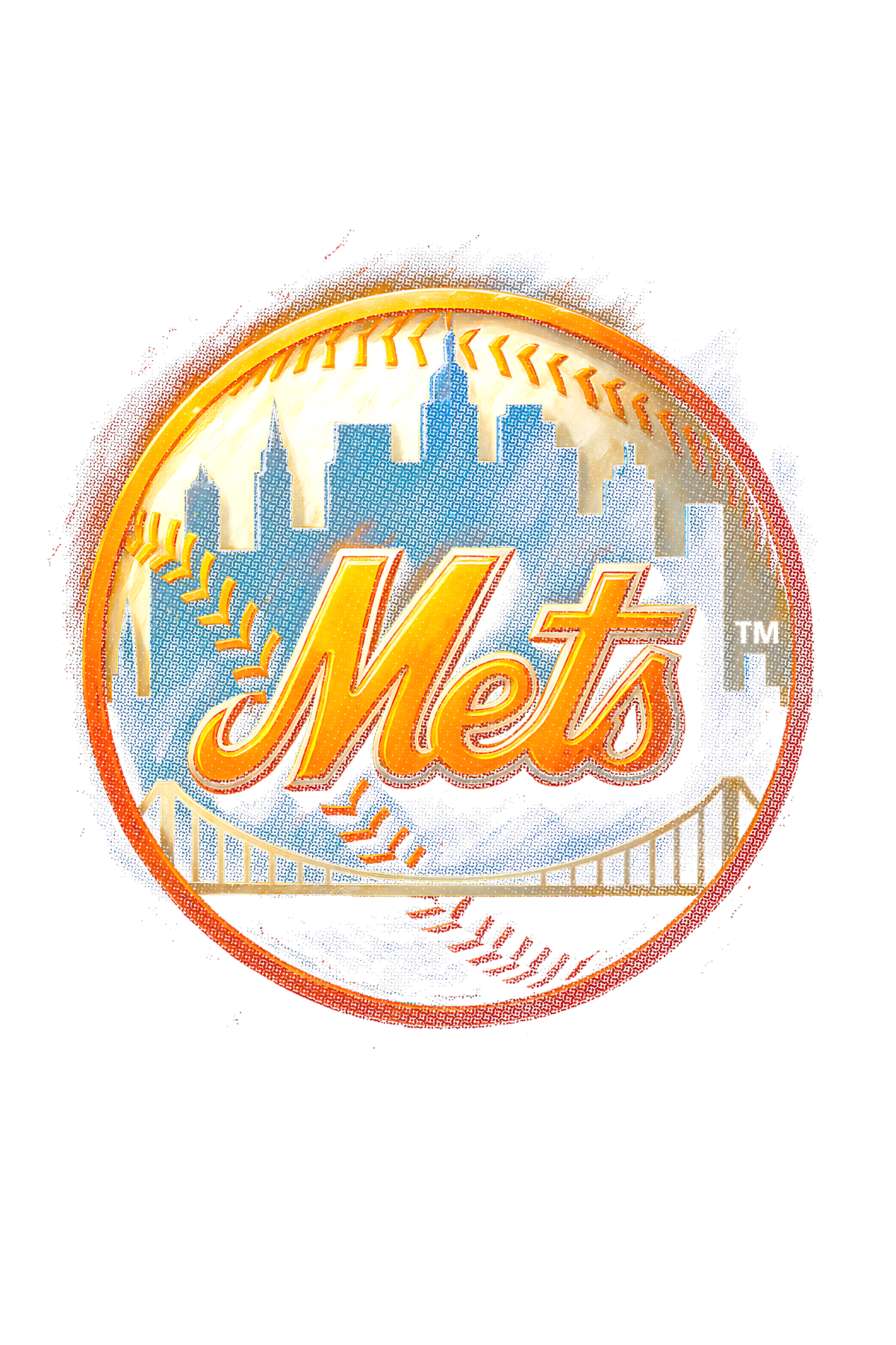 Mets Halftone (black backround)