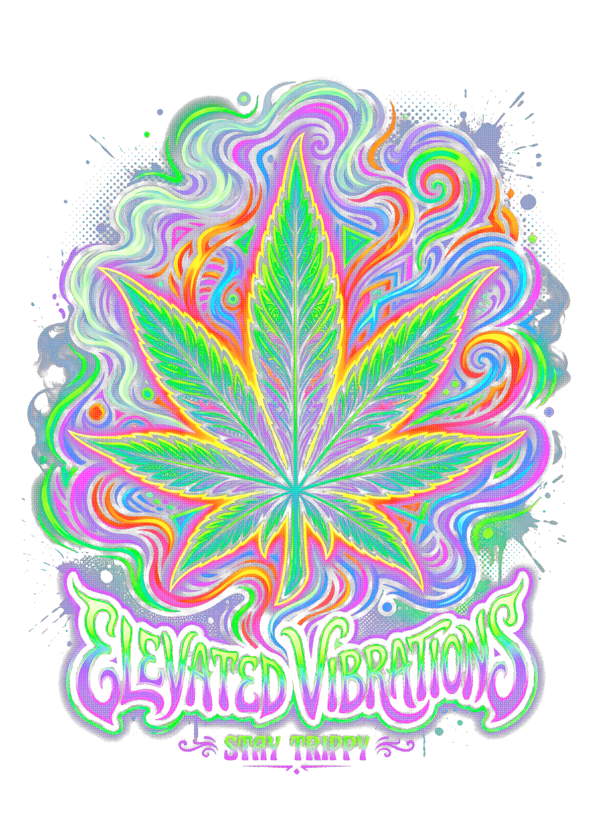 Cannabis 103 Halftone transfer