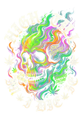 Cannabis 105 Halftone transfer