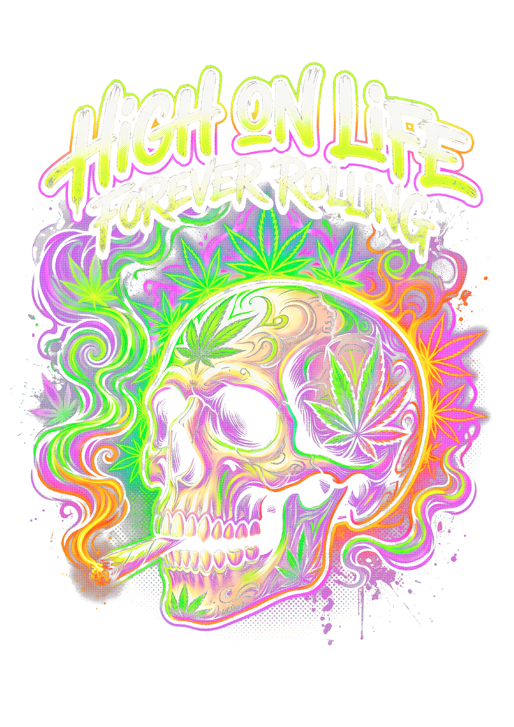 Cannabis 111 Halftone transfer