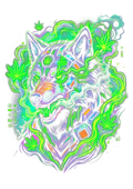 Cannabis 118 Halftone transfer