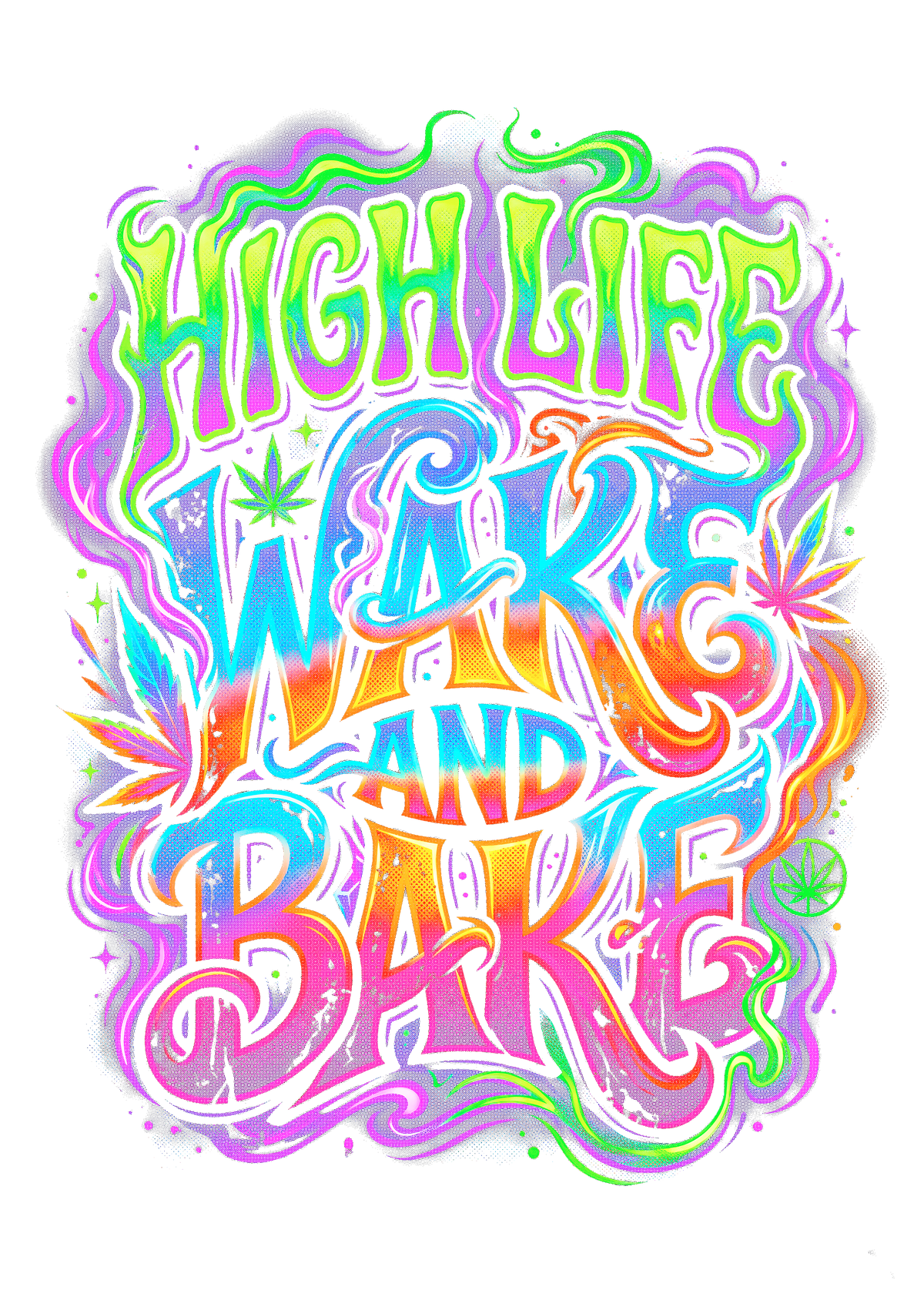 Cannabis 001 Halftone transfer
