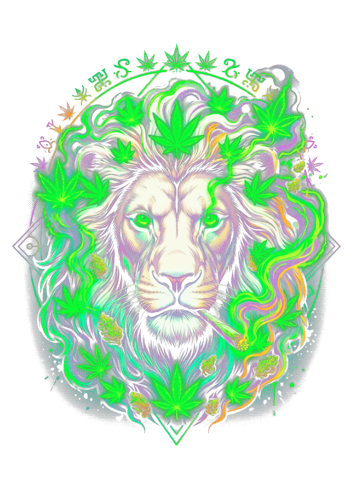 Cannabis 022 shown on a black background