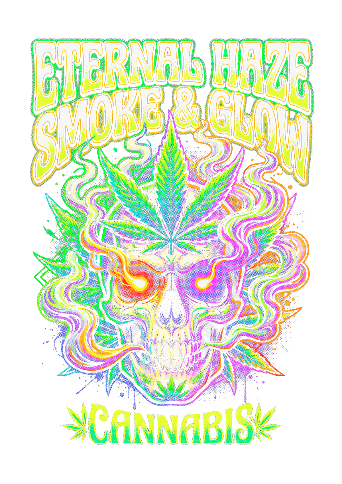 Cannabis 023 Halftone transfer