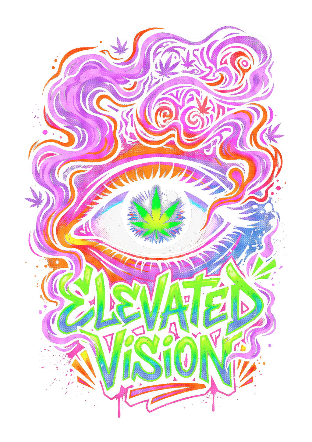 Cannabis 027 Halftone transfer