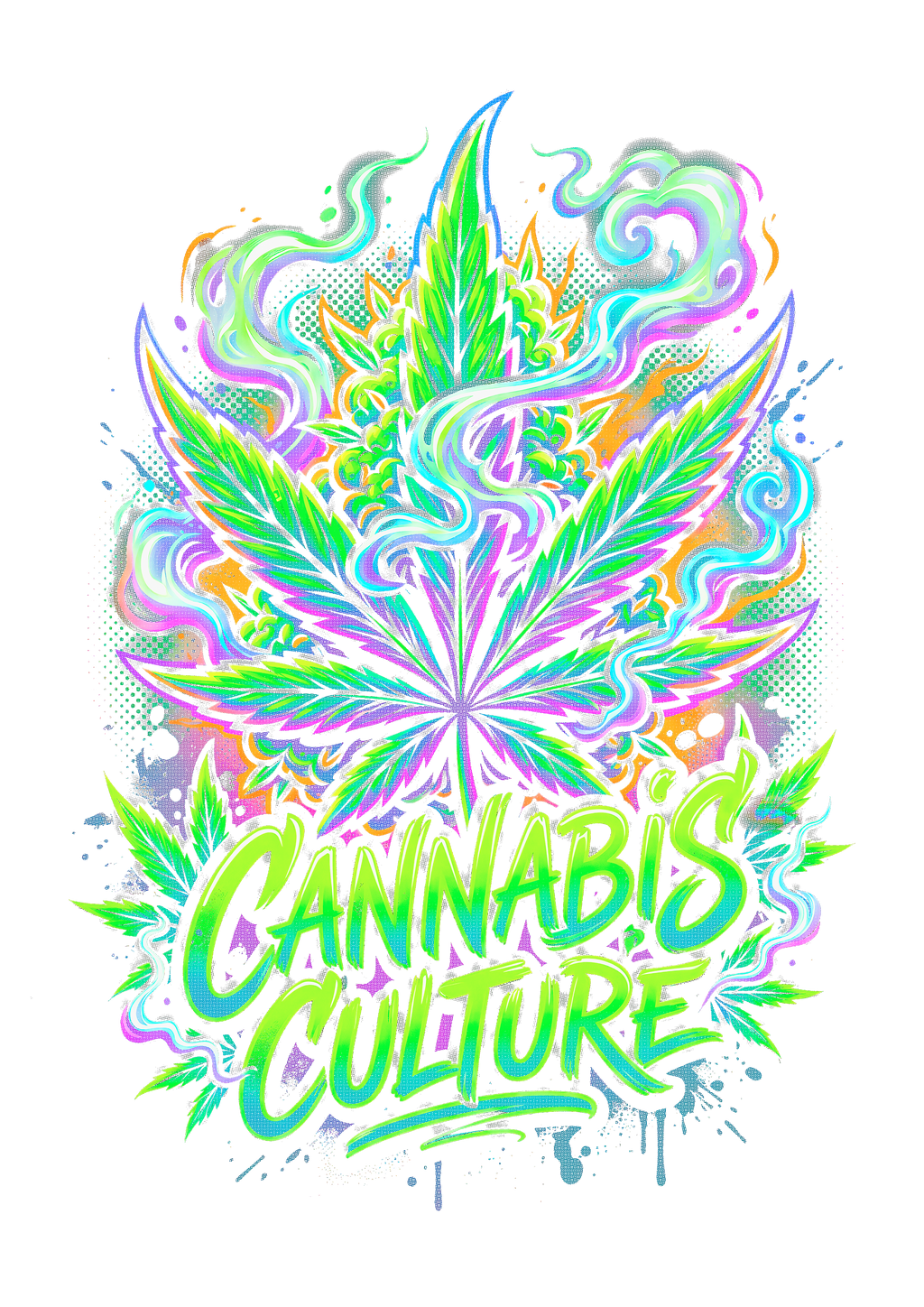 Cannabis 033 Halftone transfer