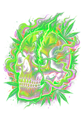 Cannabis 036 Halftone transfer