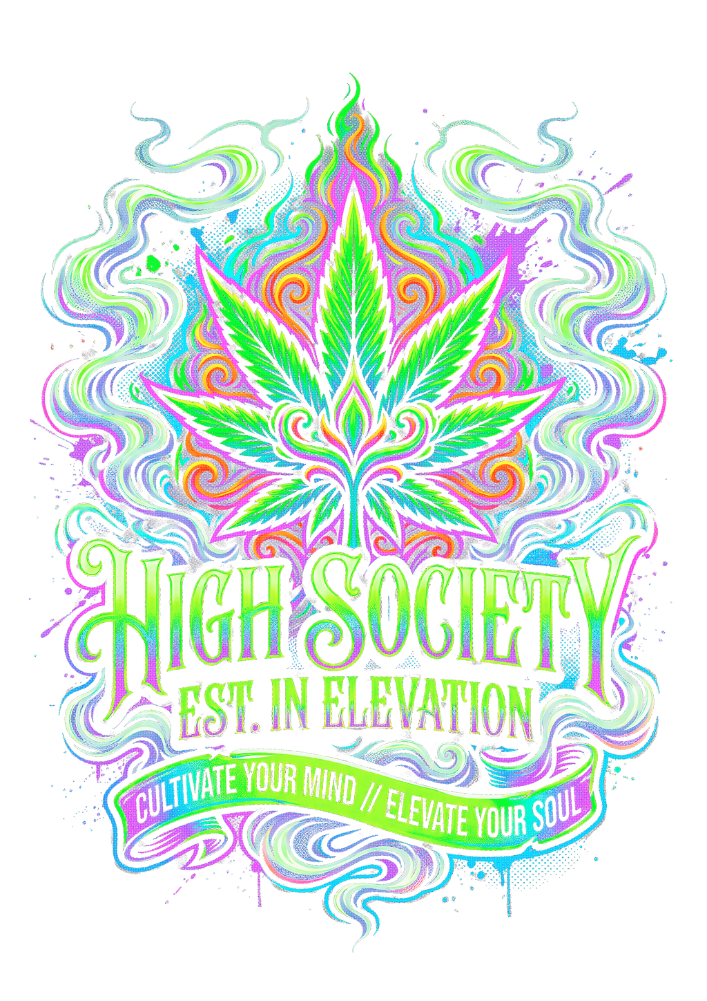 Cannabis 038 Halftone transfer