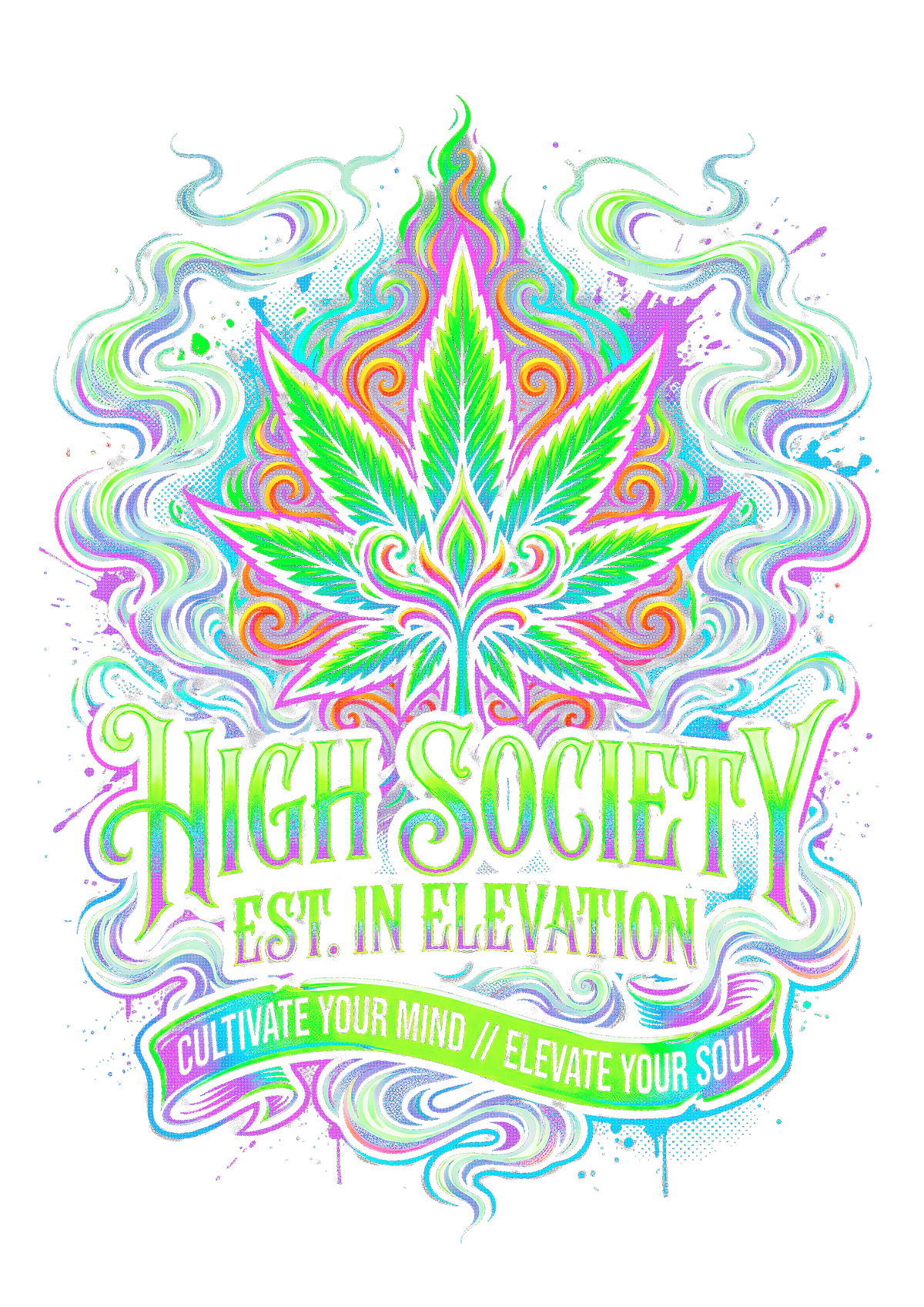 Cannabis 038 Halftone transfer
