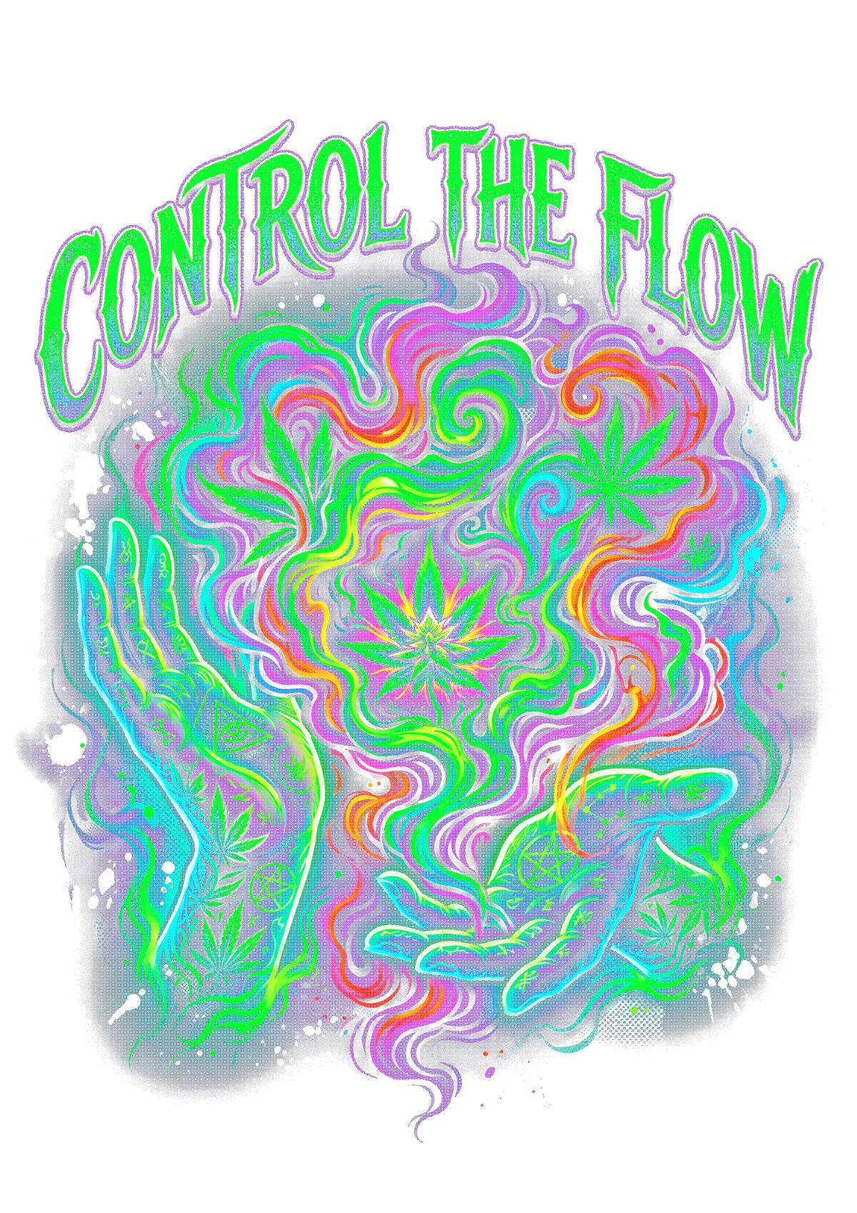Cannabis 039 Halftone transfer