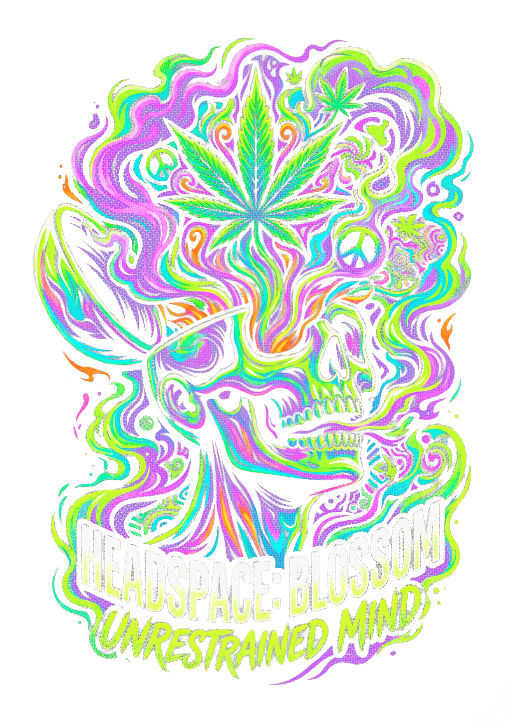 Cannabis 003 Halftone transfer
