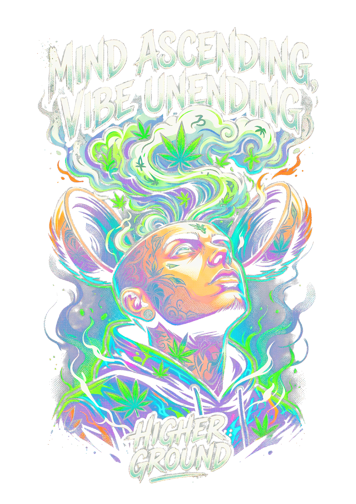 Cannabis 040 Halftone transfer