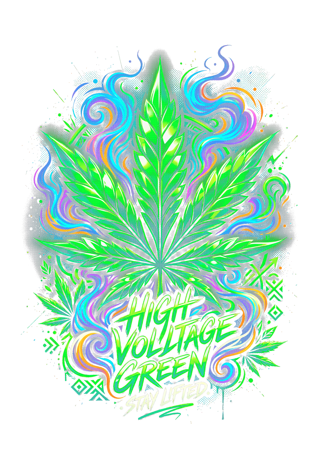 Cannabis 044 Halftone transfer