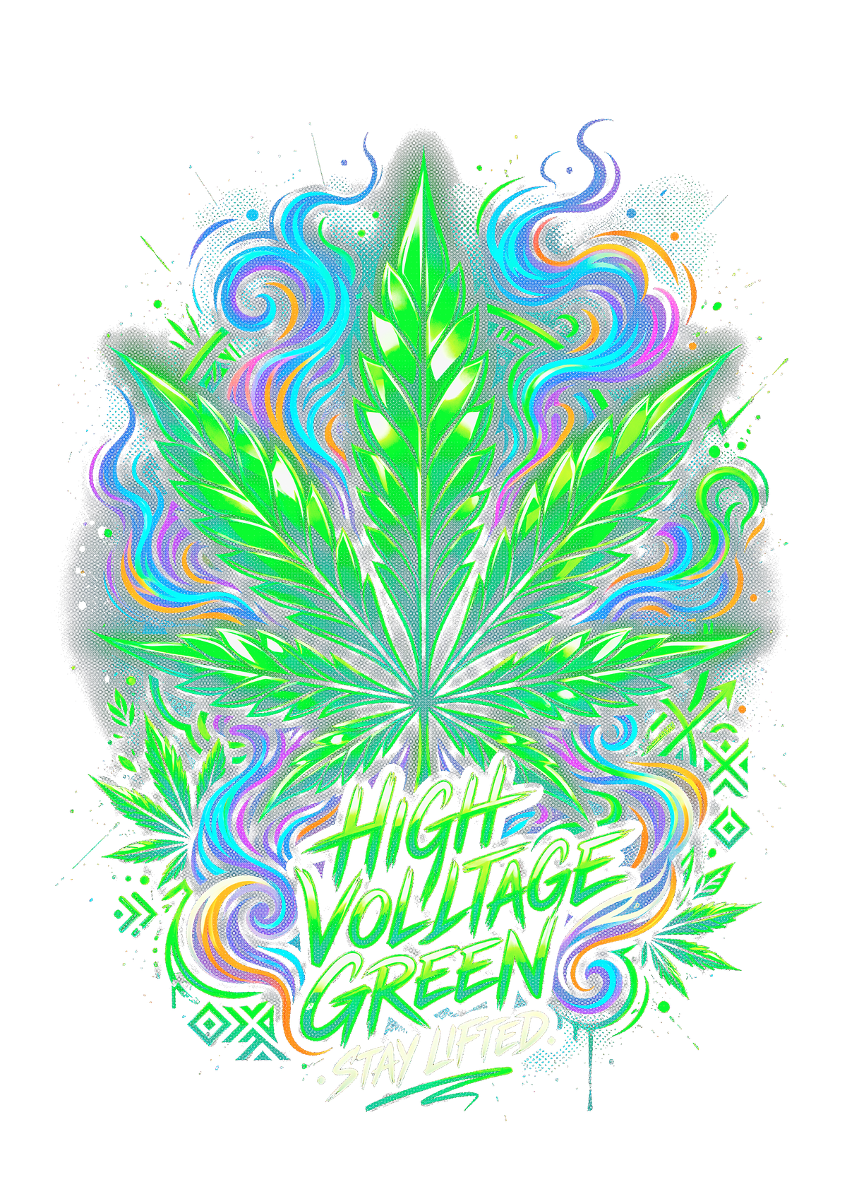 Cannabis 044 Halftone transfer