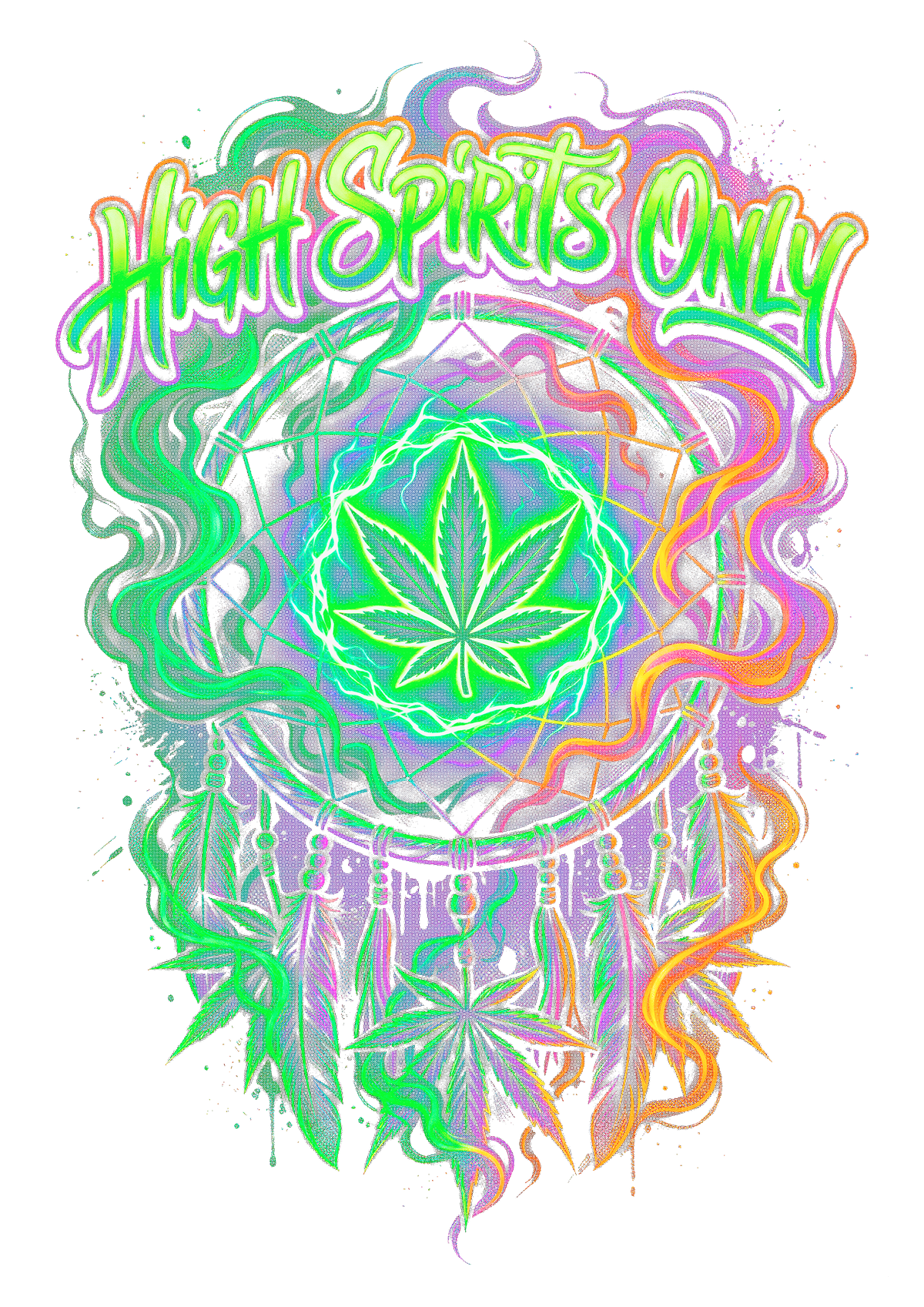 Cannabis 046 Halftone transfer