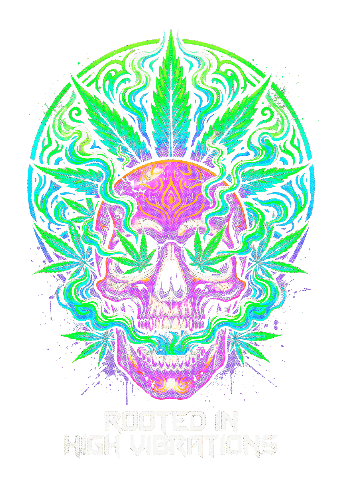 Cannabis 047 Halftone transfer
