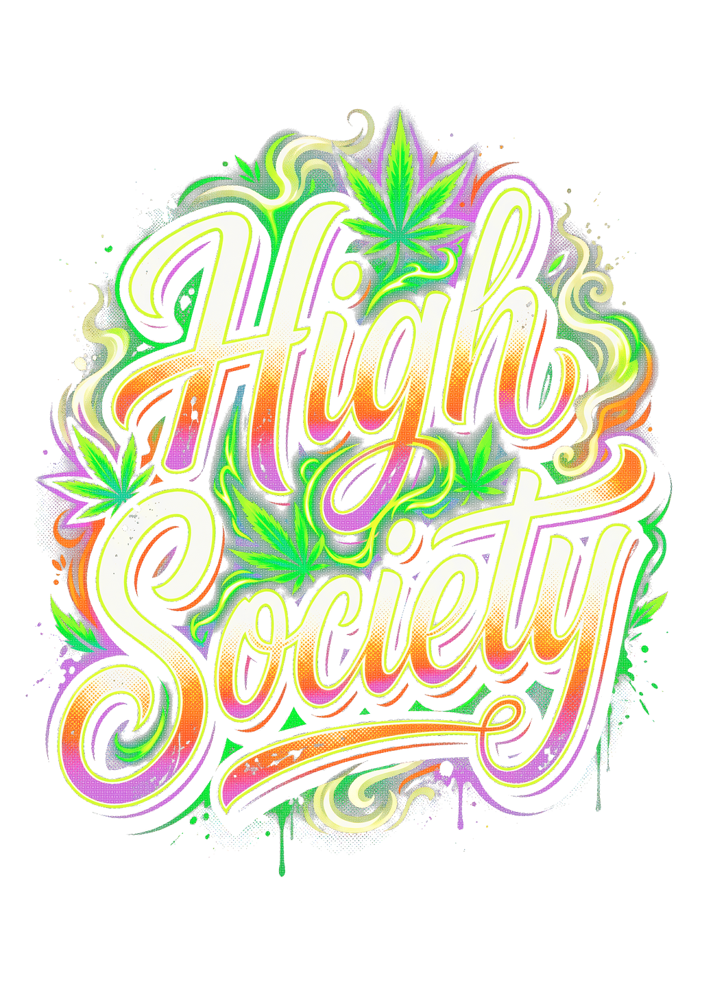 Cannabis 048 Halftone transfer