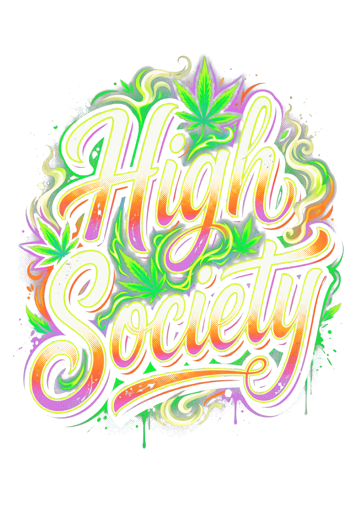 Cannabis 048 Halftone transfer