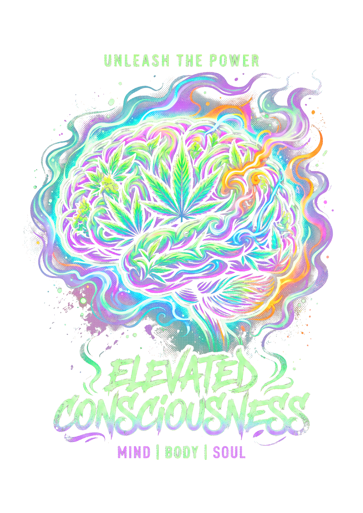 Cannabis 004 Halftone transfer
