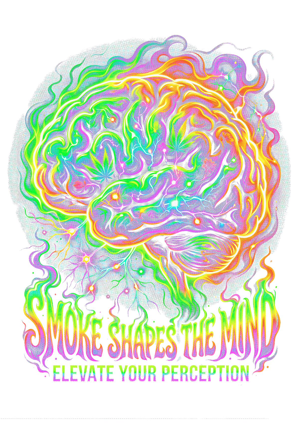 Cannabis 052 Halftone transfer