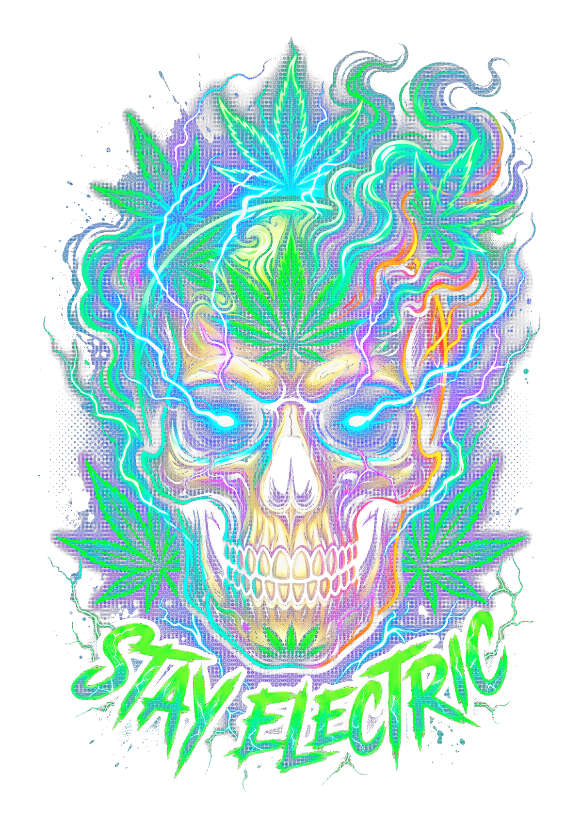 Cannabis 054 Halftone transfer