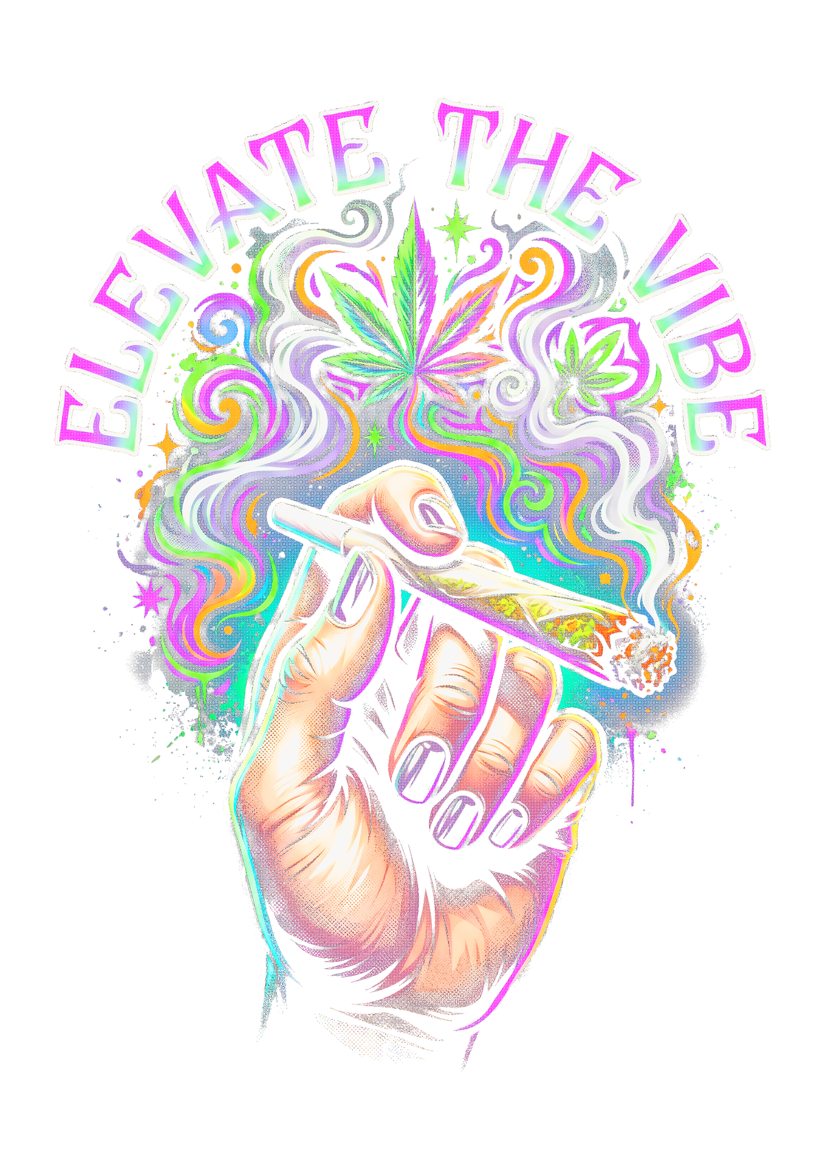 Cannabis 005 Halftone transfer