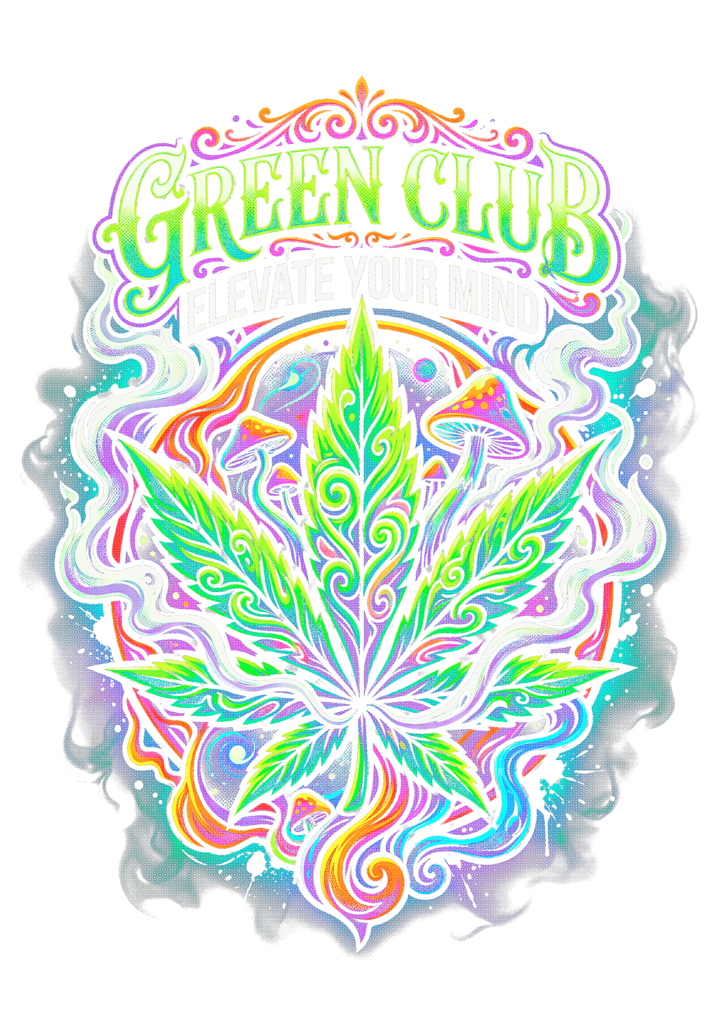 Cannabis 062 Halftone transfer