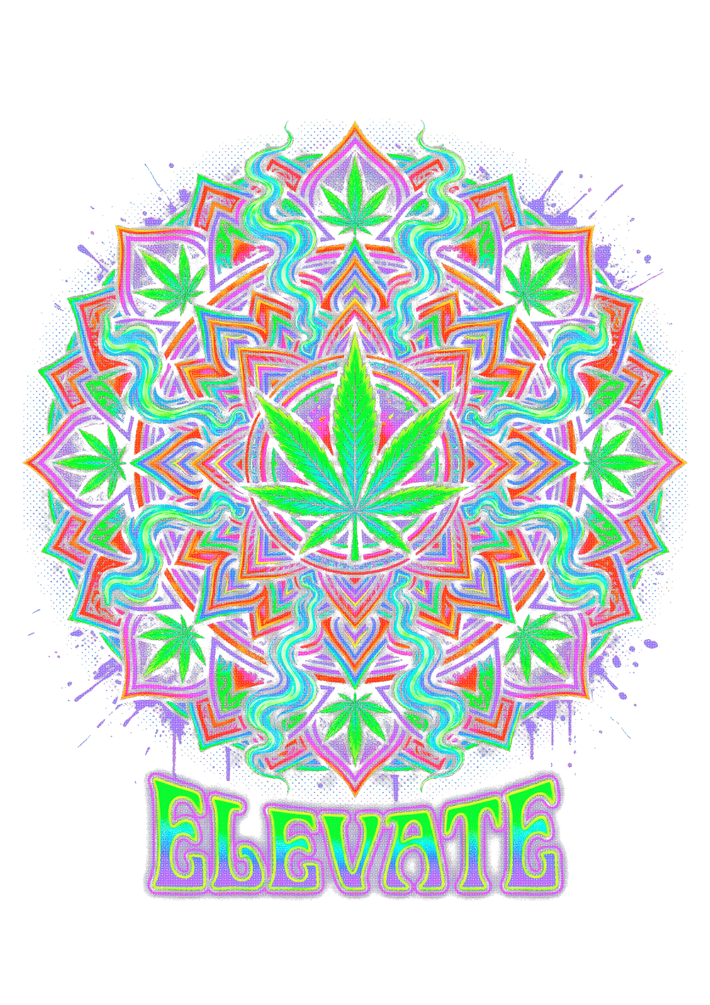Cannabis 064 Halftone transfer