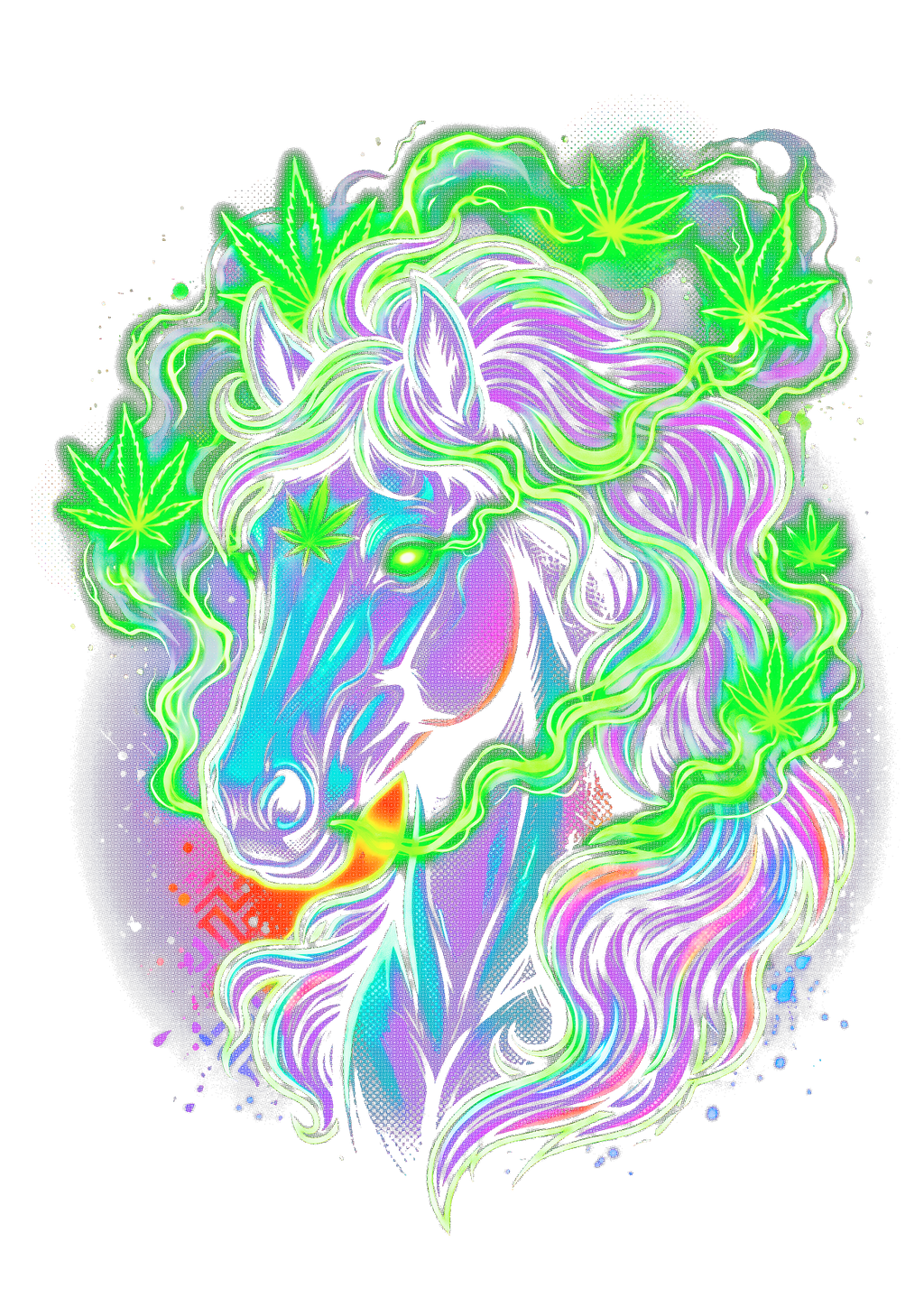 Cannabis 070 shown on a black background